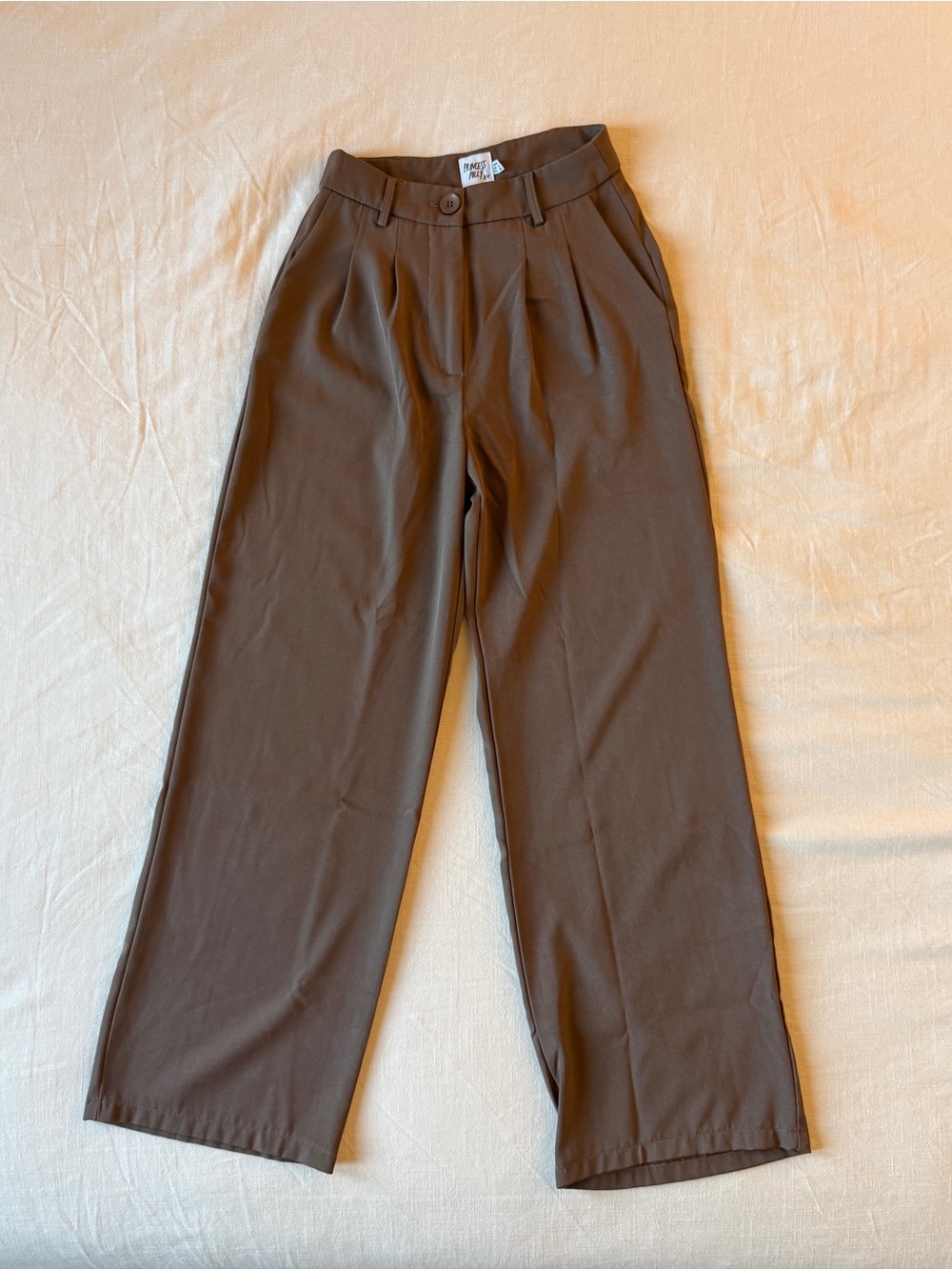 Princess Polly Archer Tailored Pants in Brown